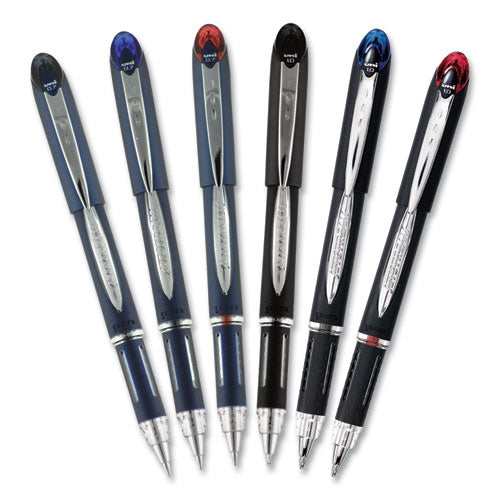 uni-ball® wholesale. UNIBALL Jetstream Stick Ballpoint Pen, Fine 0.7 Mm, Black Ink, Black Barrel. HSD Wholesale: Janitorial Supplies, Breakroom Supplies, Office Supplies.