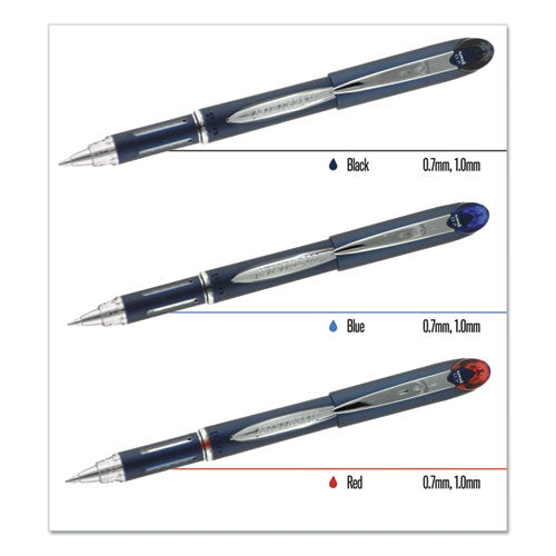 uni-ball® wholesale. UNIBALL Jetstream Stick Ballpoint Pen, Fine 0.7mm, Blue Ink, Blue Barrel. HSD Wholesale: Janitorial Supplies, Breakroom Supplies, Office Supplies.