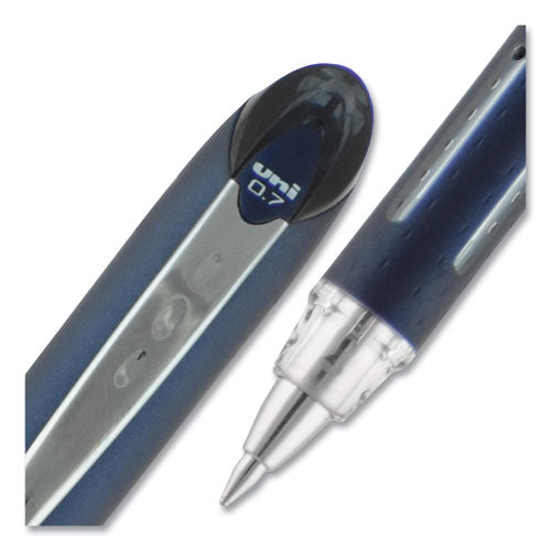 uni-ball® wholesale. UNIBALL Jetstream Stick Ballpoint Pen, Fine 0.7mm, Blue Ink, Blue Barrel. HSD Wholesale: Janitorial Supplies, Breakroom Supplies, Office Supplies.