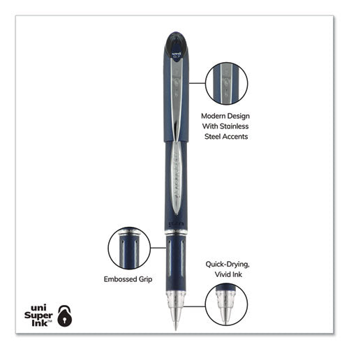 uni-ball® wholesale. UNIBALL Jetstream Stick Ballpoint Pen, Fine 0.7mm, Blue Ink, Blue Barrel. HSD Wholesale: Janitorial Supplies, Breakroom Supplies, Office Supplies.