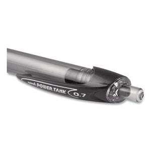 uni-ball® wholesale. UNIBALL Power Tank Rt Retractable Ballpoint Pen, 1mm, Black Ink, Smoke-black Barrel, Dozen. HSD Wholesale: Janitorial Supplies, Breakroom Supplies, Office Supplies.