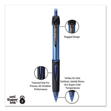 Load image into Gallery viewer, uni-ball® wholesale. UNIBALL Power Tank Rt Retractable Ballpoint Pen, 1mm, Black Ink, Smoke-black Barrel, Dozen. HSD Wholesale: Janitorial Supplies, Breakroom Supplies, Office Supplies.