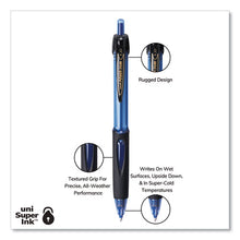 Load image into Gallery viewer, uni-ball® wholesale. UNIBALL Power Tank Rt Retractable Ballpoint Pen, 1 Mm, Blue Ink, Translucent Blue Barrel, Dozen. HSD Wholesale: Janitorial Supplies, Breakroom Supplies, Office Supplies.