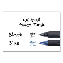 Load image into Gallery viewer, uni-ball® wholesale. UNIBALL Power Tank Rt Retractable Ballpoint Pen, 1 Mm, Blue Ink, Translucent Blue Barrel, Dozen. HSD Wholesale: Janitorial Supplies, Breakroom Supplies, Office Supplies.