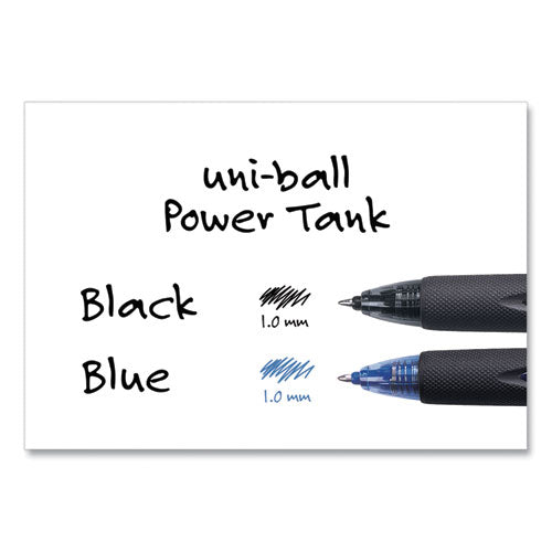 uni-ball® wholesale. UNIBALL Power Tank Rt Retractable Ballpoint Pen, 1 Mm, Blue Ink, Translucent Blue Barrel, Dozen. HSD Wholesale: Janitorial Supplies, Breakroom Supplies, Office Supplies.