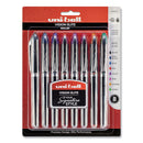 uni-ball® wholesale. UNIBALL Vision Elite Stick Roller Ball Pen, Micro 0.5 Mm, Assorted Ink, Black Barrel. HSD Wholesale: Janitorial Supplies, Breakroom Supplies, Office Supplies.