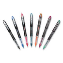 uni-ball® wholesale. UNIBALL Vision Elite Stick Roller Ball Pen, Micro 0.5 Mm, Assorted Ink, Black Barrel. HSD Wholesale: Janitorial Supplies, Breakroom Supplies, Office Supplies.