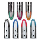 uni-ball® wholesale. UNIBALL Vision Elite Stick Roller Ball Pen, Micro 0.5 Mm, Assorted Ink, Black Barrel. HSD Wholesale: Janitorial Supplies, Breakroom Supplies, Office Supplies.