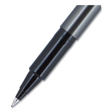 Load image into Gallery viewer, uni-ball® wholesale. UNIBALL Deluxe Stick Roller Ball Pen, Micro 0.5 Mm, Black Ink, Metallic Gray Barrel, Dozen. HSD Wholesale: Janitorial Supplies, Breakroom Supplies, Office Supplies.