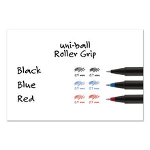 Load image into Gallery viewer, uni-ball® wholesale. UNIBALL Deluxe Stick Roller Ball Pen, Micro 0.5 Mm, Black Ink, Metallic Gray Barrel, Dozen. HSD Wholesale: Janitorial Supplies, Breakroom Supplies, Office Supplies.