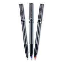 Load image into Gallery viewer, uni-ball® wholesale. UNIBALL Deluxe Stick Roller Ball Pen, Micro 0.5 Mm, Black Ink, Metallic Gray Barrel, Dozen. HSD Wholesale: Janitorial Supplies, Breakroom Supplies, Office Supplies.