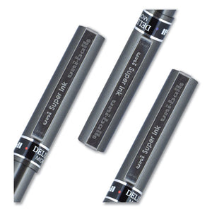 uni-ball® wholesale. UNIBALL Deluxe Stick Roller Ball Pen, Micro 0.5 Mm, Black Ink, Metallic Gray Barrel, Dozen. HSD Wholesale: Janitorial Supplies, Breakroom Supplies, Office Supplies.