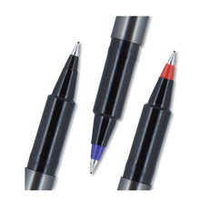 Load image into Gallery viewer, uni-ball® wholesale. UNIBALL Deluxe Stick Roller Ball Pen, Micro 0.5 Mm, Blue Ink, Metallic Gray Barrel, Dozen. HSD Wholesale: Janitorial Supplies, Breakroom Supplies, Office Supplies.