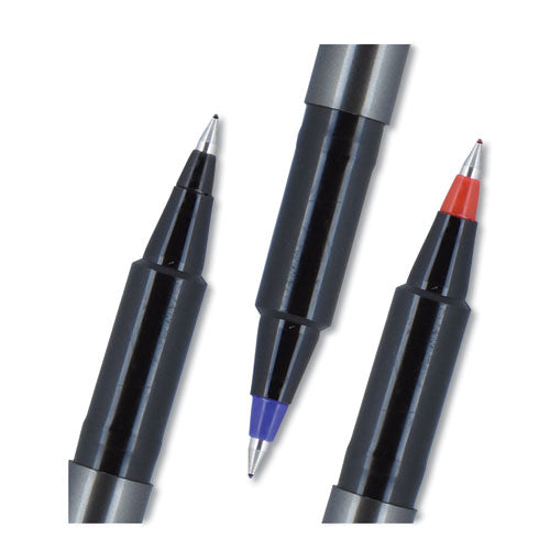uni-ball® wholesale. UNIBALL Deluxe Stick Roller Ball Pen, Micro 0.5 Mm, Blue Ink, Metallic Gray Barrel, Dozen. HSD Wholesale: Janitorial Supplies, Breakroom Supplies, Office Supplies.