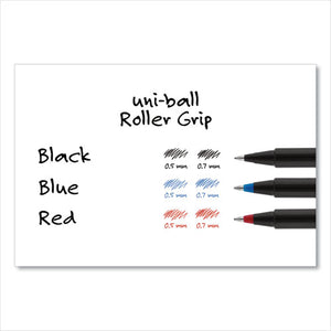 uni-ball® wholesale. UNIBALL Deluxe Stick Roller Ball Pen, Micro 0.5 Mm, Blue Ink, Metallic Gray Barrel, Dozen. HSD Wholesale: Janitorial Supplies, Breakroom Supplies, Office Supplies.