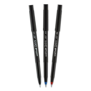 uni-ball® wholesale. UNIBALL Onyx Stick Roller Ball Pen, Micro 0.5 Mm, Black Ink, Black Matte Barrel, Dozen. HSD Wholesale: Janitorial Supplies, Breakroom Supplies, Office Supplies.