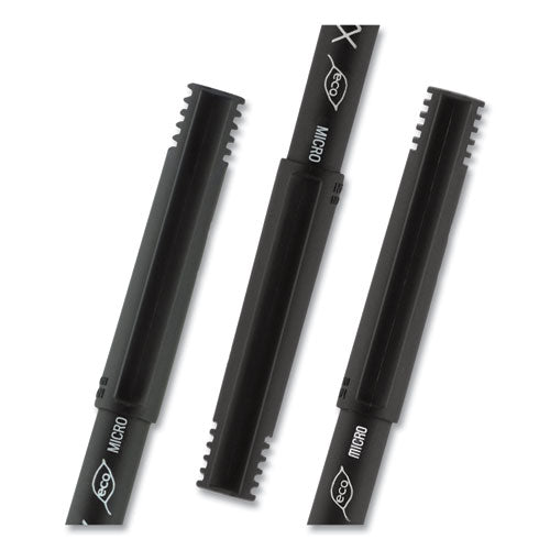 uni-ball® wholesale. UNIBALL Onyx Stick Roller Ball Pen, Micro 0.5 Mm, Black Ink, Black Matte Barrel, Dozen. HSD Wholesale: Janitorial Supplies, Breakroom Supplies, Office Supplies.