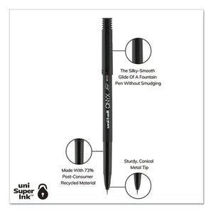 uni-ball® wholesale. UNIBALL Onyx Stick Roller Ball Pen, Micro 0.5 Mm, Black Ink, Black Matte Barrel, Dozen. HSD Wholesale: Janitorial Supplies, Breakroom Supplies, Office Supplies.