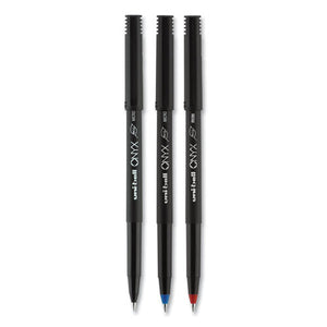 uni-ball® wholesale. UNIBALL Onyx Stick Roller Ball Pen, Micro 0.5 Mm, Black Ink, Black Matte Barrel, Dozen. HSD Wholesale: Janitorial Supplies, Breakroom Supplies, Office Supplies.