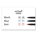uni-ball® wholesale. UNIBALL Onyx Stick Roller Ball Pen, Micro 0.5 Mm, Black Ink, Black Matte Barrel, Dozen. HSD Wholesale: Janitorial Supplies, Breakroom Supplies, Office Supplies.