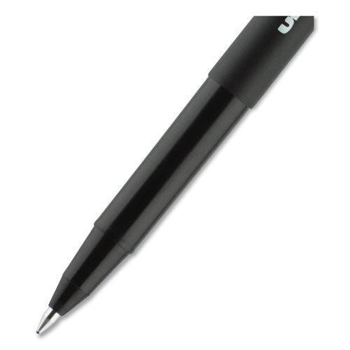 uni-ball® wholesale. UNIBALL Onyx Stick Roller Ball Pen, Micro 0.5 Mm, Blue Ink, Black Matte Barrel, Dozen. HSD Wholesale: Janitorial Supplies, Breakroom Supplies, Office Supplies.