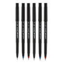 uni-ball® wholesale. UNIBALL Onyx Stick Roller Ball Pen, Micro 0.5 Mm, Blue Ink, Black Matte Barrel, Dozen. HSD Wholesale: Janitorial Supplies, Breakroom Supplies, Office Supplies.