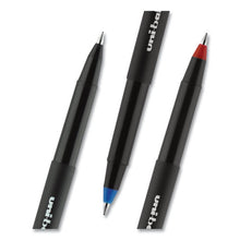 Load image into Gallery viewer, uni-ball® wholesale. UNIBALL Onyx Stick Roller Ball Pen, Micro 0.5 Mm, Red Ink, Black Matte Barrel, Dozen. HSD Wholesale: Janitorial Supplies, Breakroom Supplies, Office Supplies.