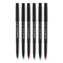 Load image into Gallery viewer, uni-ball® wholesale. UNIBALL Onyx Stick Roller Ball Pen, Micro 0.5 Mm, Red Ink, Black Matte Barrel, Dozen. HSD Wholesale: Janitorial Supplies, Breakroom Supplies, Office Supplies.