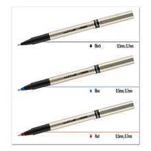 Load image into Gallery viewer, uni-ball® wholesale. UNIBALL Deluxe Stick Roller Ball Pen, Fine 0.7 Mm, Black Ink, Champagne Barrel, Dozen. HSD Wholesale: Janitorial Supplies, Breakroom Supplies, Office Supplies.