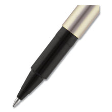 Load image into Gallery viewer, uni-ball® wholesale. UNIBALL Deluxe Stick Roller Ball Pen, Fine 0.7 Mm, Black Ink, Champagne Barrel, Dozen. HSD Wholesale: Janitorial Supplies, Breakroom Supplies, Office Supplies.