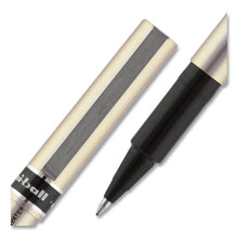 Load image into Gallery viewer, uni-ball® wholesale. UNIBALL Deluxe Stick Roller Ball Pen, Fine 0.7 Mm, Black Ink, Champagne Barrel, Dozen. HSD Wholesale: Janitorial Supplies, Breakroom Supplies, Office Supplies.