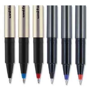 uni-ball® wholesale. UNIBALL Deluxe Stick Roller Ball Pen, Fine 0.7 Mm, Blue Ink, Champagne Barrel, Dozen. HSD Wholesale: Janitorial Supplies, Breakroom Supplies, Office Supplies.