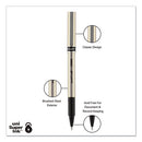 uni-ball® wholesale. UNIBALL Deluxe Stick Roller Ball Pen, Fine 0.7 Mm, Blue Ink, Champagne Barrel, Dozen. HSD Wholesale: Janitorial Supplies, Breakroom Supplies, Office Supplies.