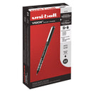 uni-ball® wholesale. UNIBALL Vision Stick Roller Ball Pen, Micro 0.5 Mm, Black Ink, Black-gray Barrel, Dozen. HSD Wholesale: Janitorial Supplies, Breakroom Supplies, Office Supplies.