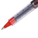 uni-ball® wholesale. UNIBALL Vision Stick Roller Ball Pen, Micro 0.5 Mm, Red Ink, Gray-red Barrel, Dozen. HSD Wholesale: Janitorial Supplies, Breakroom Supplies, Office Supplies.