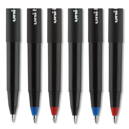 uni-ball® wholesale. UNIBALL Onyx Stick Roller Ball Pen, Fine 0.7 Mm, Black Ink, Black Matte Barrel, Dozen. HSD Wholesale: Janitorial Supplies, Breakroom Supplies, Office Supplies.