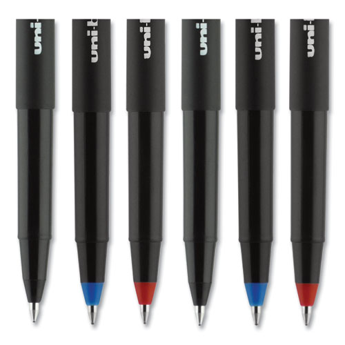 uni-ball® wholesale. UNIBALL Onyx Stick Roller Ball Pen, Fine 0.7 Mm, Red Ink, Black Matte Barrel, Dozen. HSD Wholesale: Janitorial Supplies, Breakroom Supplies, Office Supplies.