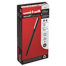 uni-ball® wholesale. UNIBALL Stick Roller Ball Pen, Micro 0.5mm, Red Ink, Black Matte Barrel, Dozen. HSD Wholesale: Janitorial Supplies, Breakroom Supplies, Office Supplies.