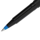 uni-ball® wholesale. UNIBALL Stick Roller Ball Pen, Micro 0.5mm, Blue Ink, Black Matte Barrel, Dozen. HSD Wholesale: Janitorial Supplies, Breakroom Supplies, Office Supplies.