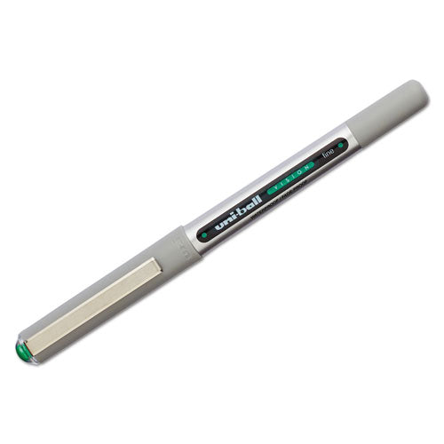 uni-ball® wholesale. UNIBALL Vision Stick Roller Ball Pen, Fine 0.7 Mm, Evergreen Ink, Gray Barrel, Dozen. HSD Wholesale: Janitorial Supplies, Breakroom Supplies, Office Supplies.