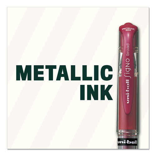 uni-ball® wholesale. UNIBALL Impact Stick Gel Pen, Medium 1mm, Silver Metallic Ink, Silver Barrel. HSD Wholesale: Janitorial Supplies, Breakroom Supplies, Office Supplies.
