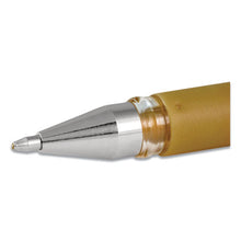 Load image into Gallery viewer, uni-ball® wholesale. UNIBALL Impact Stick Gel Pen, Medium 1mm, Silver Metallic Ink, Silver Barrel. HSD Wholesale: Janitorial Supplies, Breakroom Supplies, Office Supplies.