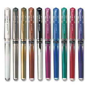 uni-ball® wholesale. UNIBALL Impact Stick Gel Pen, Medium 1mm, Silver Metallic Ink, Silver Barrel. HSD Wholesale: Janitorial Supplies, Breakroom Supplies, Office Supplies.