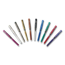 Load image into Gallery viewer, uni-ball® wholesale. UNIBALL Impact Stick Gel Pen, Medium 1mm, Silver Metallic Ink, Silver Barrel. HSD Wholesale: Janitorial Supplies, Breakroom Supplies, Office Supplies.