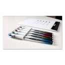 uni-ball® wholesale. UNIBALL Vision Elite Stick Roller Ball Pen, 0.8 Mm, Blue-black Ink, White-blue Black Barrel. HSD Wholesale: Janitorial Supplies, Breakroom Supplies, Office Supplies.