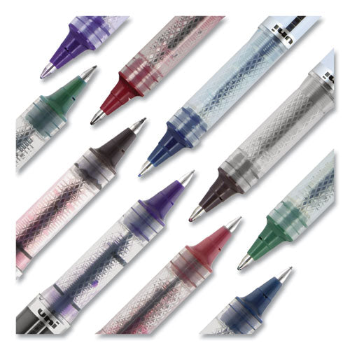 uni-ball® wholesale. UNIBALL Vision Elite Stick Roller Ball Pen, 0.8 Mm, Blue-black Ink, White-blue Black Barrel. HSD Wholesale: Janitorial Supplies, Breakroom Supplies, Office Supplies.