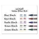 uni-ball® wholesale. UNIBALL Vision Elite Stick Roller Ball Pen, 0.8 Mm, Blue-black Ink, White-blue Black Barrel. HSD Wholesale: Janitorial Supplies, Breakroom Supplies, Office Supplies.