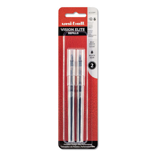 uni-ball® wholesale. UNIBALL Refill For Vision Elite Roller Ball Pens, Bold Point, Black Ink, 2-pack. HSD Wholesale: Janitorial Supplies, Breakroom Supplies, Office Supplies.