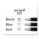 uni-ball® wholesale. UNIBALL Signo 207 Retractable Gel Pen, Micro 0.5 Mm, Black Ink, Smoke-black Barrel, Dozen. HSD Wholesale: Janitorial Supplies, Breakroom Supplies, Office Supplies.