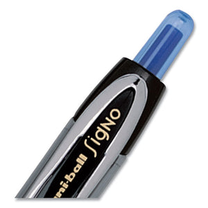 uni-ball® wholesale. UNIBALL Signo 207 Retractable Gel Pen, Micro 0.5 Mm, Blue Ink, Smoke-black-blue Barrel, Dozen. HSD Wholesale: Janitorial Supplies, Breakroom Supplies, Office Supplies.